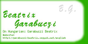 beatrix garabuczi business card